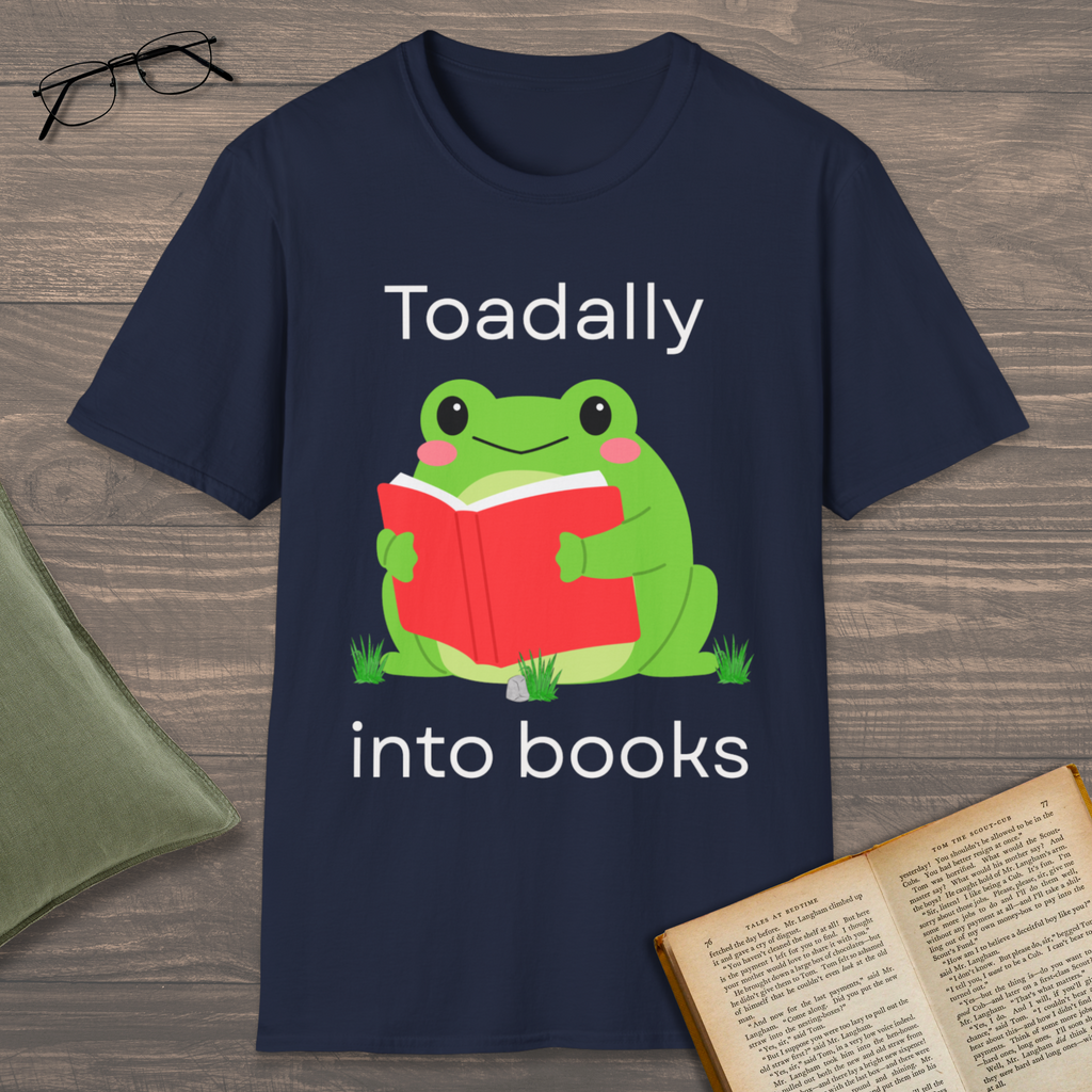 Toadally Into Books T-Shirt