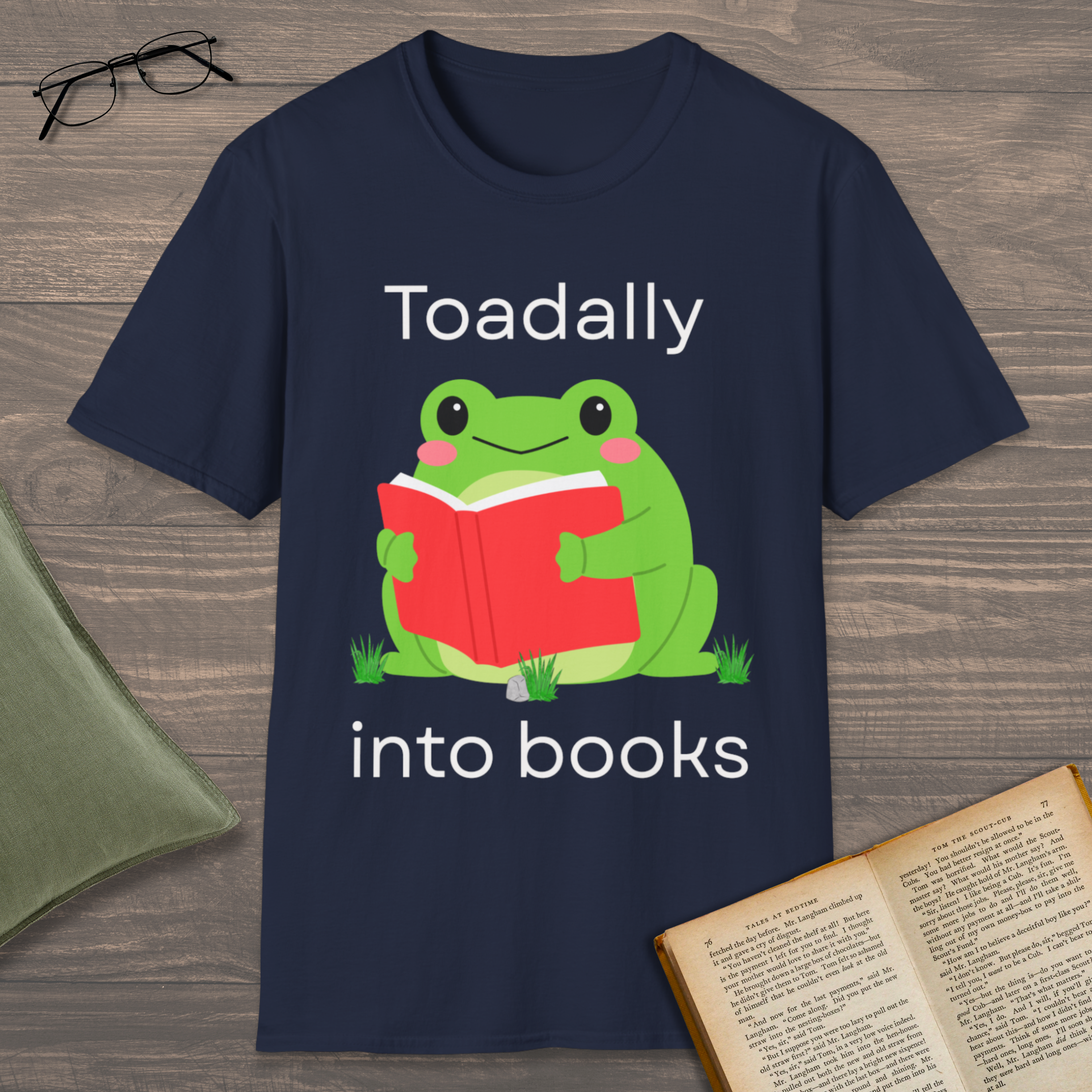Toadally Into Books T-Shirt