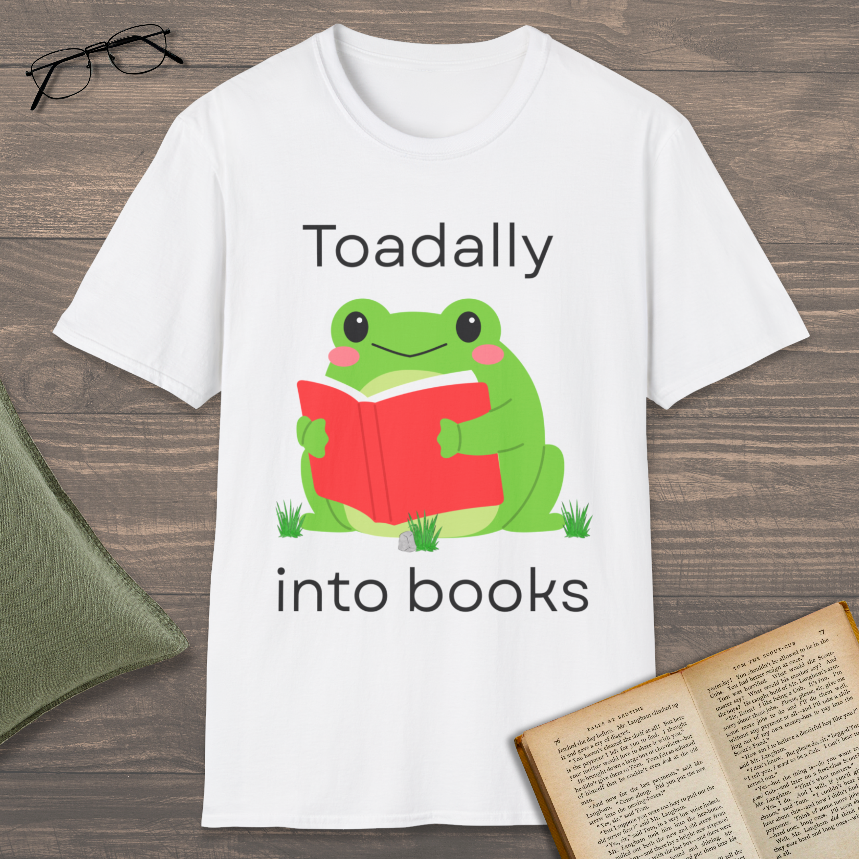 Toadally Into Books T-Shirt