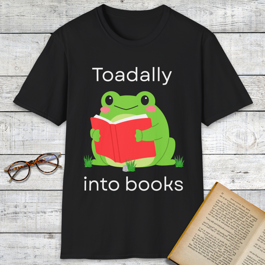 Toadally Into Books T-Shirt